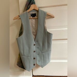 ASOS formal vest EUC soft sage green